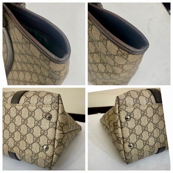 GUCCI GG Pattern Pvc/Leather tote Bag 💼 - Picture 14 of 17